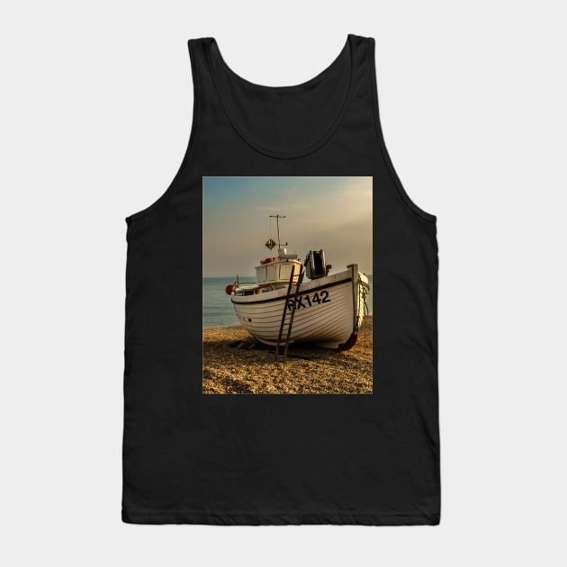 Beached Fishing Boat at Hastings Tank Top by IanWL